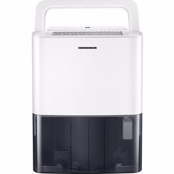 Dezumidificator Heinner HDU-M10, 10L/24h, control electronic, auto-restart, auto-oscilare, auto-dezghetare, timer 24h, 2.1L, maner, alb
