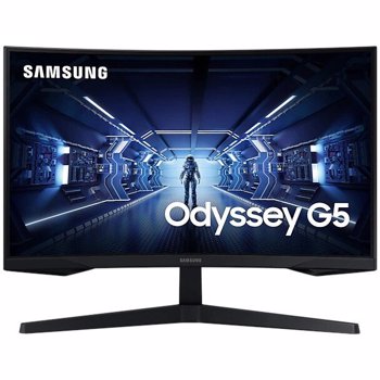 Monitor LED Samsung LC27G55TQWRXEN 27" Curbat WQHD 1ms Negru