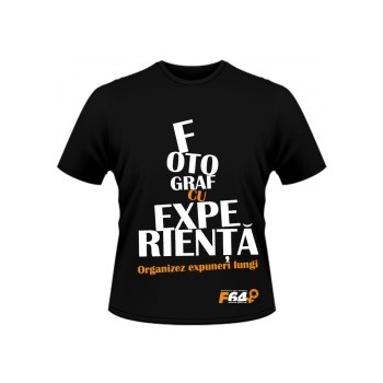 Tricou negru - Fotograf Cu Experienta - S