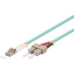 Cablu profesional Optic cu fibra LC-duplex - SC-duplex 5m