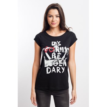 Tricou casual dama s. Oliver negru-alb