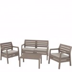 Set mobilier gradina Curver Columbia 5 piese Maro