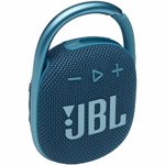 Boxa portabila JBL Clip 4, Bluetooth, Waterproof, albastru