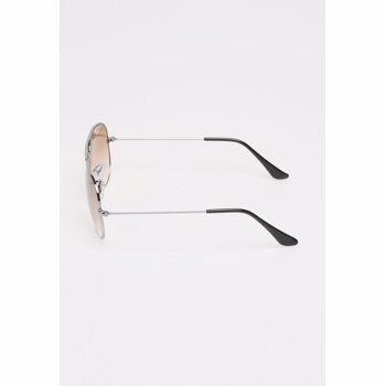 Ochelari de soare argintii Aviator