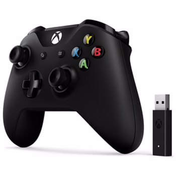 Controller Wireless MICROSOFT Xbox One + adaptor wireless PC Windows 10