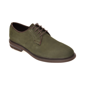 Pantofi OTTER verzi, E1801, din nabuc