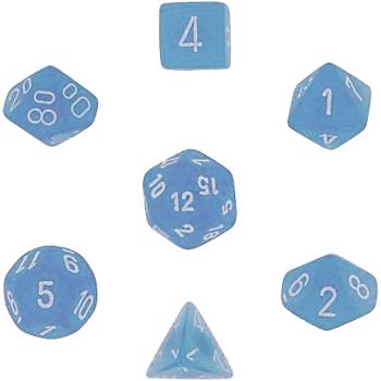 Set 7 zaruri Frosted Rosu