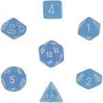 Set 7 zaruri Frosted Rosu