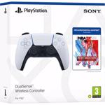 Controller Wireless PlayStation 5 DualSense + NBA 2K22 Jumpstart Bundle, White