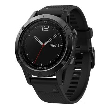 Ceas smartwatch Fenix 5 Sapphire, HR, GPS, Black Sapphire