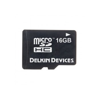 Delkin MicroSDHC 16GB - card de memorie + adaptor