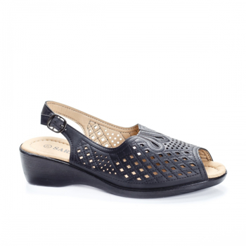 Sandale Cevoli negre cu platforma -rl