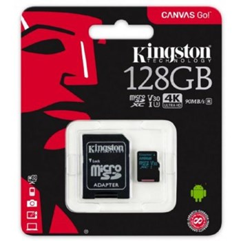 Card de memorie Kingston microSDXC 128GB clasa 10 UHS-I R-W 45-10 adaptor SD sdcg2/128gb