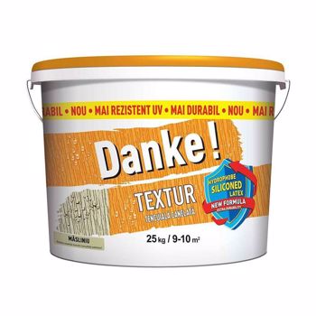 Tencuiala decorativa Danke Textur, aspect structurat, masliniu, interior/exterior, 25 kg