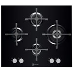Electrolux Plita incorporabila Design X-line EGT6343LOK, Gaz, 4 Arzatoare, Aprindere electrica, Sticla Neagra