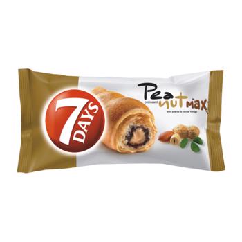 Croissant dublu 7 Days cu umplutura de arahide si cacao 80g