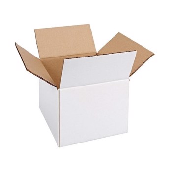 Cutie carton 200x200x150, alb, 3 straturi CO3, 435 g/mp