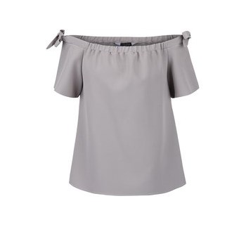 Top Dorothy Perkins gri cu umerii goi
