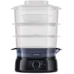 Aparat de gatit cu aburi Philips HD9126/90, 900 W, 9 l, Negru