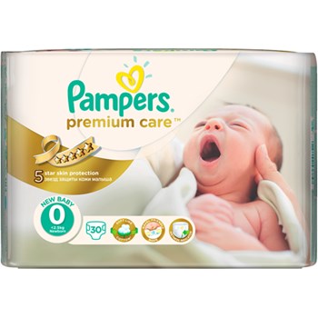 PAMPERS Scutece Premium Care 0 New Born Carry Pack 30 buc