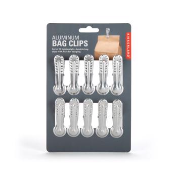 Set 10 clipsuri pentru pungi - Aluminum