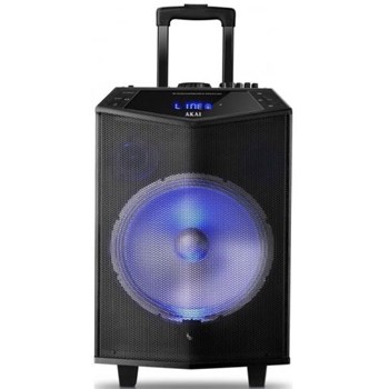 Boxa portabila Akai ABTS-DK15 cu BT, lumini disco, functie inregistrare, microfon