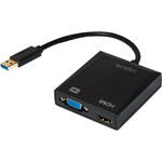 Adaptor USB 3.0 (T) - HDMI (M) / VGA (M), Logilink UA0234