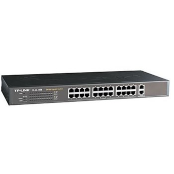 Switch TP-Link TL-SL1226, 24 porturi 10/100Mbps + 2 porturi Gigabit montabil in Rack