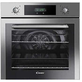 Cuptor incorporabil multifunctional Candy FCEK826XL, 9 functii, 68 l, autocuratare pirolitica, Push-Pull, clasa A, inox