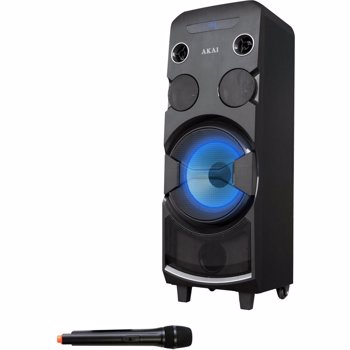 Boxa Portabila Akai ABTS-1002, 80 W, microfon, display LED (Negru)
