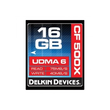 Delkin CF 16GB 500X - card de memorie UDMA 6