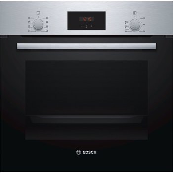 Cuptor incorporabil Bosch HBF153BS0, Electric, Autocuratare EcoClean Direct, 66 l, Clasa A, Convectie aer 3D, Timer, Control touch, Inox