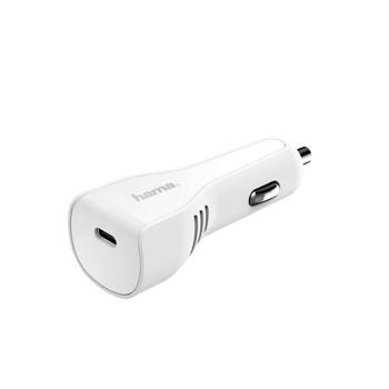 Hama incarcator auto USB Type-C port PD 3A 27W alb 183223