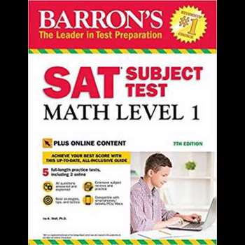 Barron's SAT Subject Test: Math Level 1, 7th Edition: With Bonus Online Tests, Sharon Weiner Green (Author)