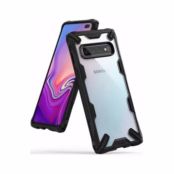 Husa de Protectie Ringke Samsung Galaxy S10 5G FUSION X Transparent Negru 8809659047778