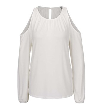 Bluza alba ONLY Tula cu decupal pe umeri