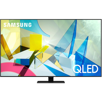 Televizor QLED Samsung QE65Q80TA, 165 cm, 4K UHD, PQI 3800, Dolby Digital Plus, Procesor Quantum 4K, Smart TV, Mod jocuri, Wi-Fi, Bluetooth, CI+, Clasa energetica B, Carbon silver
