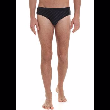 Karl Lagerfeld Diagonal Swimsuit In Black KL19MSP02 BLACK Culoarea Black BM6761680
