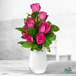 Buchet de 7 trandafiri roz
