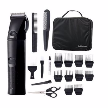 Aparat de tuns Babyliss E707CE, 3-25 mm, 8 ghidaje de taiere, lame profesionale de 40mm, Otel inoxidabil,10 accesorii, Negru