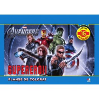 Supereroii. Planse de colorat