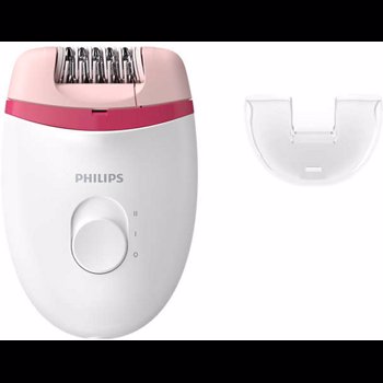 Epilator Philips Satinelle BRE235/00, 2 viteze, cap de epilare lavabil, 1 accesoriu, Alb