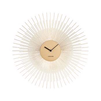 Ceas de perete Karlsson Peony, auriu, ø 45 cm