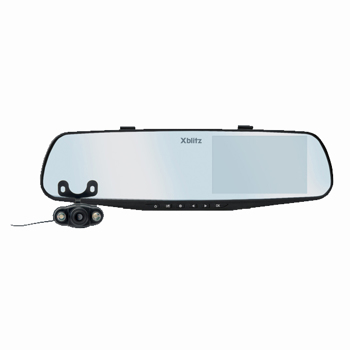 Camera auto DVR Xblitz Park View Full HD unghi de filmare 140° senzor G dubla functie SOS neagra