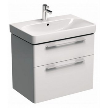 Set mobilier Kolo Traffic 75 alb, dulap baza si lavoar