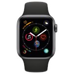Apple Watch S4 GPS 44mm Space Grey Black Sport Band MU6D2WB