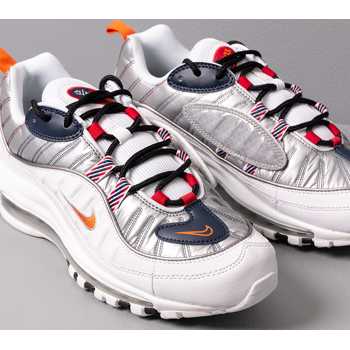 Nike W Air Max 98 Premium White/ Starfish-Wolf Grey-Gym Red