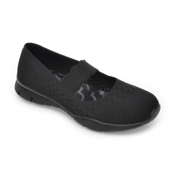 Pantofi sport SKECHERS negri, Seager Power Hitter, din material textil