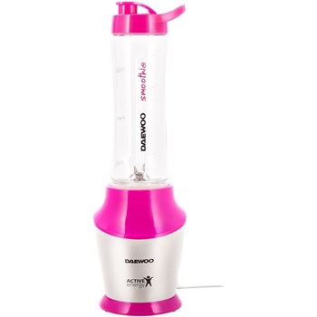 Blender Daewoo DS3501, 350 W, 19.500 rpm, 0.6 l, pahare tritan, Alb/Roz