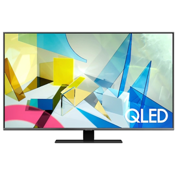 Televizor QLED Samsung QE50Q80TA, 127 cm, 4K UHD, PQI 3200, Dolby Digital Plus, Procesor Quantum 4K, Smart TV, Mod jocuri, Wi-Fi, Bluetooth, CI+, Clasa energetica B, Carbon silver